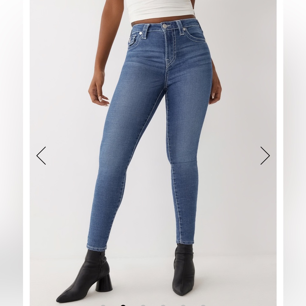 True Religion Halle High Rise Super Skinny Jeans